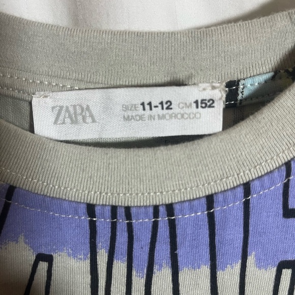 Zara Kids Graffiti Graphic Tee - Multicolor - Picture 6 of 7